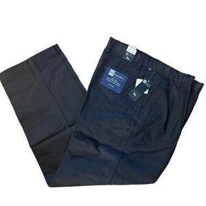 BLUE GENERATION MEN'S CHINO 34 X 32 Black Flat Front  PANTS - NEW , NWT